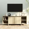 TV staliukas Televizoriaus spintelė, sonoma ąžuolo spalvos, 130x35x50cm, MDP