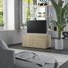 TV staliukas Televizoriaus spintelė, ąžuolo, 80x34x36cm, apdirbta mediena