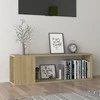 TV staliukas Televizoriaus spintelė, ąžuolo, 100x24x32cm, apdirbta mediena