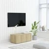 TV staliukas Televizoriaus spintelė, ąžuolo, 80x34x30cm, apdirbta mediena