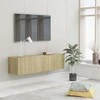 TV staliukas Televizoriaus spintelė, ąžuolo, 120x30x30cm, apdirbta mediena