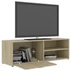 TV staliukas Televizoriaus spintelė, ąžuolo, 120x34x37cm, apdirbta mediena