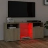 TV staliukas Televizoriaus spintelė su LED apšvietimu, ąžuolo, 120x30x50cm