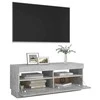 TV staliukas Televizoriaus spintelė su LED apšvietimu, pilka, 100x35x40cm