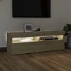 TV staliukas Televizoriaus spintelė su LED apšvietimu, ąžuolo, 120x35x40cm