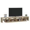 TV staliukas Televizoriaus spintelė su LED apšvietimu, ąžuolo, 260x36,5x40cm