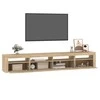 TV staliukas Televizoriaus spintelė su LED apšvietimu, ąžuolo, 240x35x40cm