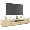 TV staliukas Televizoriaus spintelė su LED apšvietimu, ąžuolo, 200x35x40cm