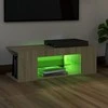 TV staliukas Televizoriaus spintelė su LED apšvietimu, ąžuolo, 90x39x30cm