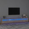 TV staliukas Televizoriaus spintelė su LED apšvietimu, ąžuolo, 270x35x40cm