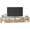 TV staliukas Televizoriaus spintelė su LED apšvietimu, ąžuolo, 230x36,5x40cm