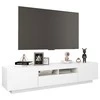 TV staliukas Televizoriaus spintelė su LED apšvietimu, balta, 180x35x40cm