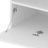 TV staliukas Televizoriaus spintelė su LED, balta, 75x35x40cm, blizgi