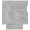 TV staliukas Televizoriaus spintelė su LED, betono pilka, 80x35x40cm