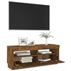 TV staliukas Televizoriaus spintelė su LED, dūminio ąžuolo, 100x35x40cm