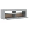 TV staliukas Televizoriaus spintelė su LED, pilka ąžuolo, 120x35x40cm
