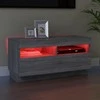TV staliukas Televizoriaus spintelė su LED, pilka ąžuolo, 80x35x40cm