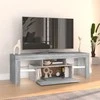 TV staliukas Televizoriaus spintelė su LED, pilka ąžuolo, 120x35x40cm