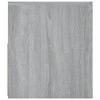 TV staliukas Televizoriaus spintelė su LED, pilka ąžuolo, 120x35x40cm