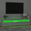 TV staliukas Televizoriaus spintelė su LED, pilka ąžuolo, 180x35x40cm