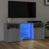 TV staliukas Televizoriaus spintelė su LED, pilka ąžuolo, 120x30x50cm
