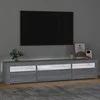 TV staliukas Televizoriaus spintelė su LED, pilka ąžuolo, 195x35x40cm
