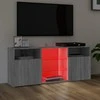 TV staliukas Televizoriaus spintelė su LED, pilka ąžuolo, 120x30x50cm