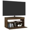 TV staliukas Televizoriaus spintelė su LED, ruda ąžuolo, 75x35x40cm