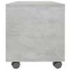 TV staliukas TV spintelė su ratukais, betono, 90x35x35cm, apdirbta mediena