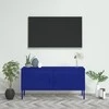 TV staliukas Televizoriaus spintelė, tamsiai mėlyna, 105x35x50cm, plienas