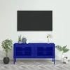 TV staliukas Televizoriaus spintelė, tamsiai mėlyna, 105x35x50cm, plienas
