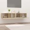 TV staliukas Televizoriaus spintelės, 2vnt., ąžuolo, 80x30x30cm, mediena