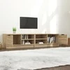 TV staliukas Televizoriaus spintelės, 2vnt., ąžuolo, 80x35x36,5cm, mediena