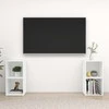 Televizoriaus spintelės, 2vnt., baltos, 72x35x36,5cm, mediena