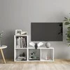 Televizoriaus spintelės, 2vnt., baltos, 72x35x36,5cm, mediena