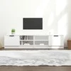 TV staliukas Televizoriaus spintelės, 2vnt., baltos, 80x35x36,5cm, mediena
