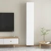 TV staliukas Televizoriaus spintelės, 2vnt., baltos, 30,5x30x90cm, mediena