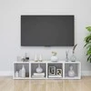 Televizoriaus spintelės, 2vnt., baltos, 37x35x37cm, MDP