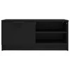 TV staliukas Televizoriaus spintelės, 2vnt., juodos, 80x35x36,5cm, mediena