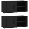 TV staliukas Televizoriaus spintelės, 2vnt., juodos, 80x31,5x36cm, mediena