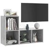 TV staliukas Televizoriaus spintelės, 2vnt., betono, 72x35x36,5cm, mediena