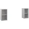 TV staliukas Televizoriaus spintelės, 2vnt., betono, 72x35x36,5cm, mediena