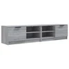 TV staliukas Televizoriaus spintelės, 2vnt., pilkos, 80x35x36,5cm, mediena