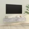TV staliukas Televizoriaus spintelės, 2vnt., pilkos, 100x30x30cm, mediena