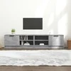 TV staliukas Televizoriaus spintelės, 2vnt., pilkos, 80x35x36,5cm, mediena