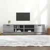TV staliukas Televizoriaus spintelės, 2vnt., pilkos, 80x35x36,5cm, mediena