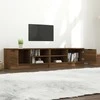 TV staliukas Televizoriaus spintelės, 2vnt., rudos, 80x35x36,5cm, mediena