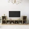 TV staliukas Televizoriaus spintelės, 4vnt., ąžuolo, 72x35x36,5cm, mediena