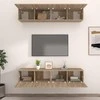 TV staliukas Televizoriaus spintelės, 4vnt., ąžuolo, 80x30x30cm, mediena