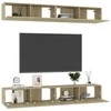 TV staliukas Televizoriaus spintelės, 4vnt., ąžuolo, 100x30x30cm, mediena